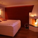 Minisvit med öppen spis