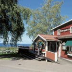 Tällbergsgårdens exteriör, på sommaren