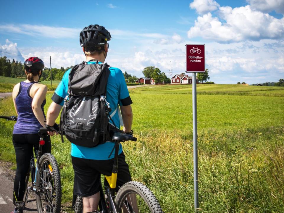 På cykel i Tällberg